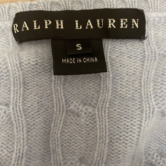 Ralph Lauren light blue sweater, cashmere, sooo soft - Picture 3 of 3